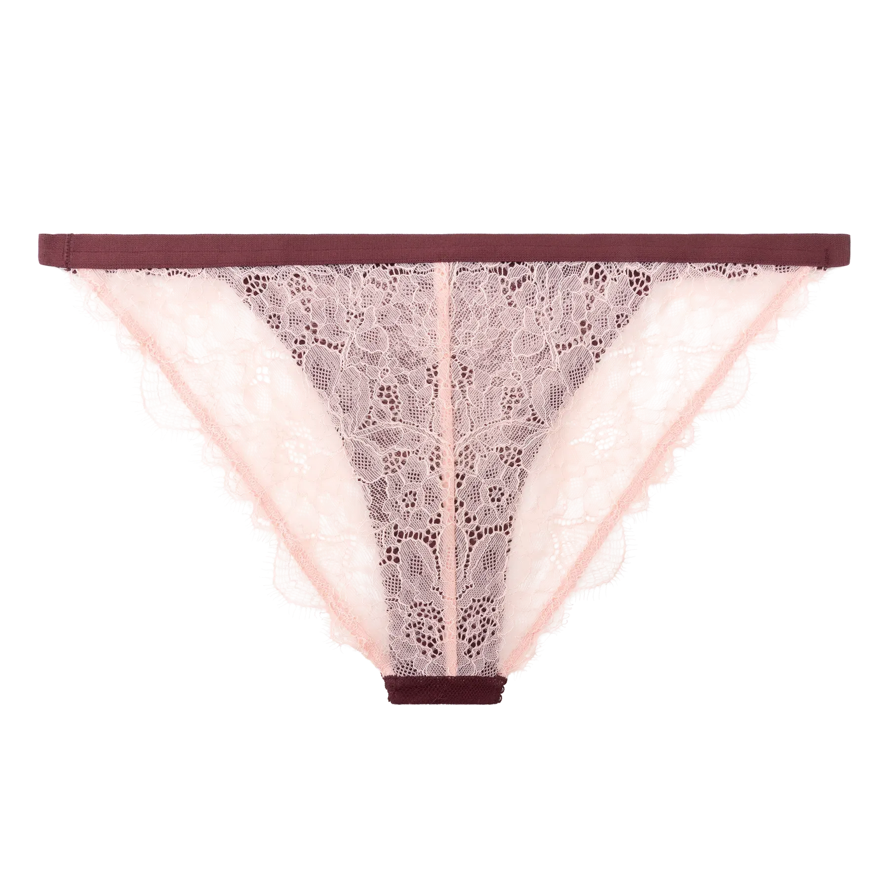 Love Stories - Wild Rose Comfortable Lace Briefs | Burgundy