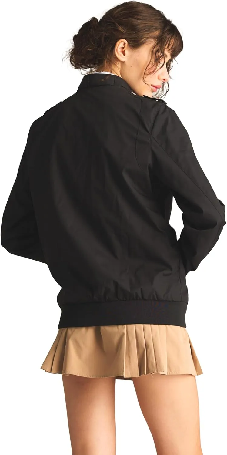 Members Only Women's Classic Iconic Racer Jacket | Spring Jackets for Women | Slim Fit | Womens Jacket | Bomber Jacket Womens