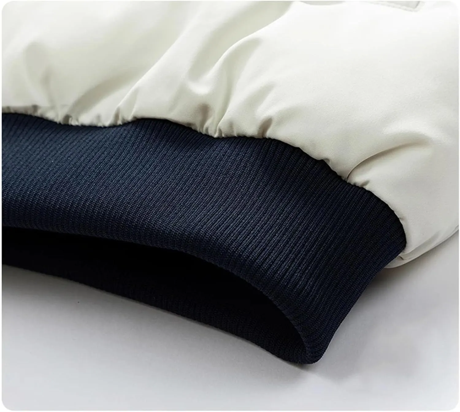 Men Patchwork Stand Collar Cotton-Padded Classic Outdoor Solid Thicken Oversized Parka Coat