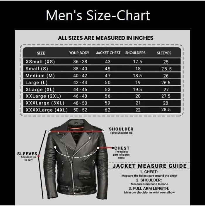 Men's Black Genuine Lambskin Leather Classic Biker Style Jacket | Black lambskin Leather Jackets Men