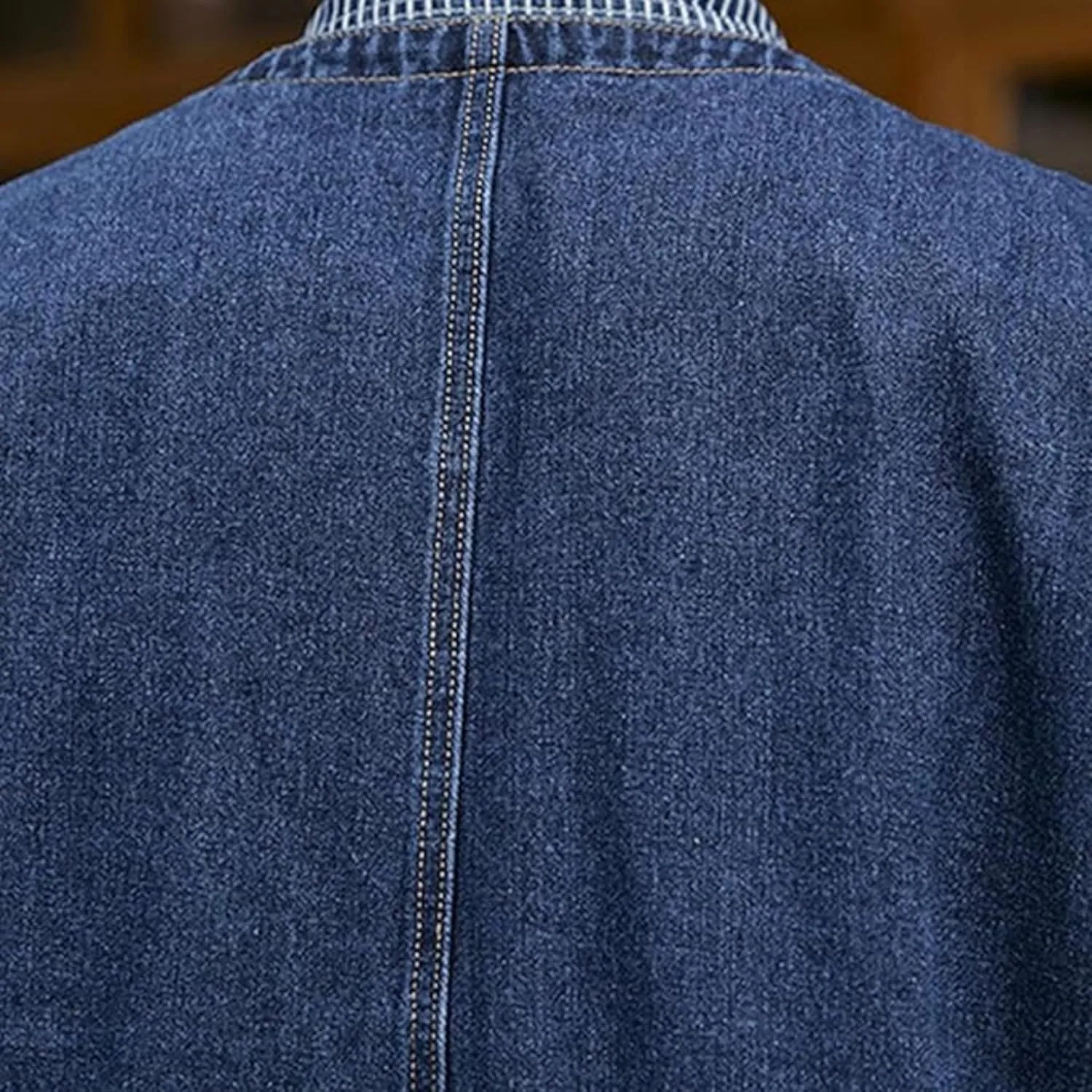 Men's Casual Oversized Denim Vest Double Pocket Sleeveless Jean Men Jacket Big & Tall Outdoor Work Vests