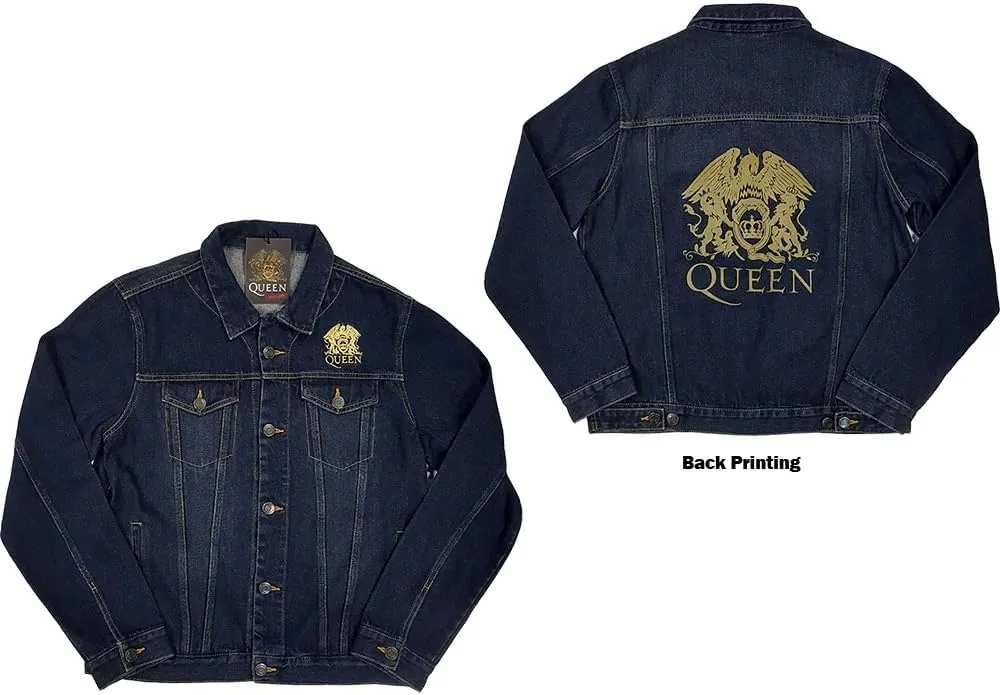 Men's Classic Crest (Back Print) Denim Jacket Denim