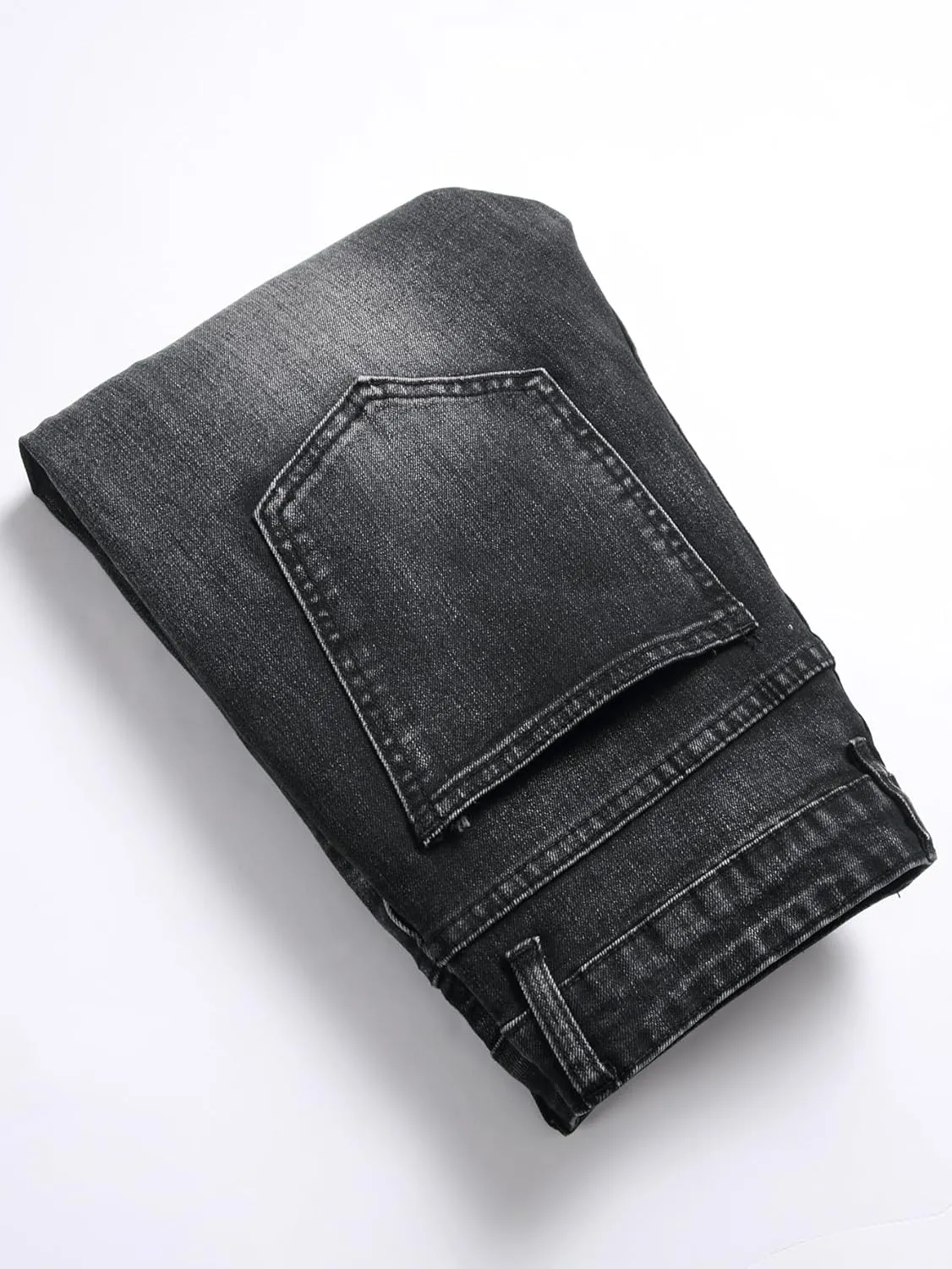 Men's Slim Fit Stretch Jeans Ripped Skinny Distressed Fashion Comfort Flex Waist Pants