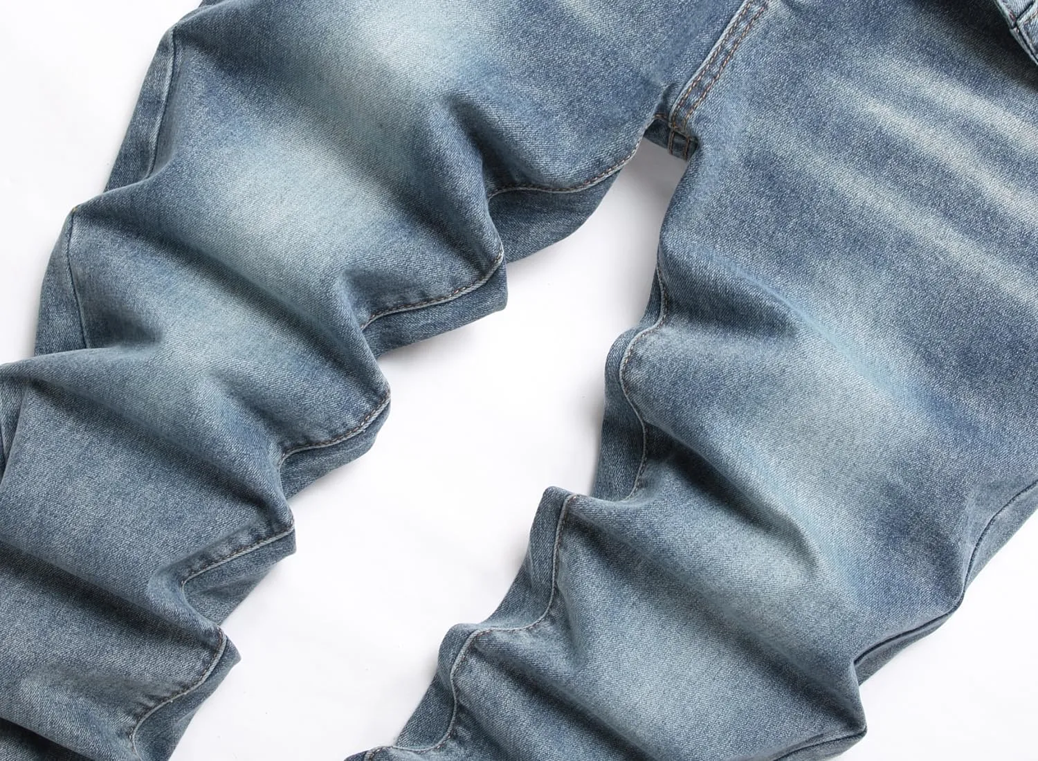 Men's Slim Fit Stretch Jeans Ripped Skinny Jeans for Men, Fashion Straight Leg Comfort Flex Waist Cargo Denim Pants