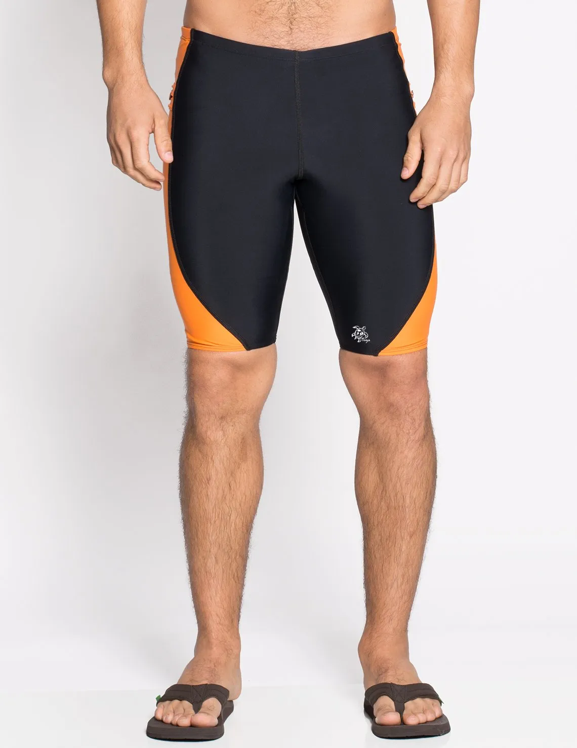 Men's Snorkel Jammer Swim Short - Black / Orange