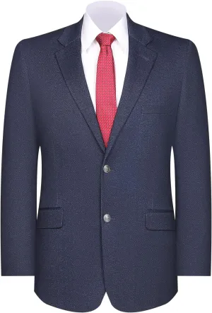 Men's Sport Coat Classic Fit Blazer 2 Button Notch Lapel Business Knit Suits Jacket