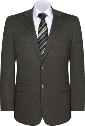 Men's Sport Coat Classic Fit Blazer 2 Button Notch Lapel Business Knit Suits Jacket