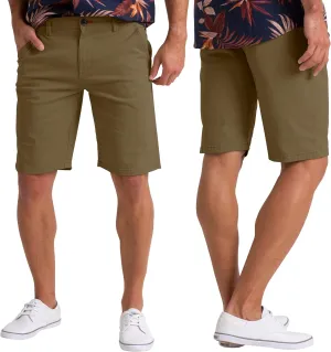 Mens Stretch Chino Casual Slim Fit Golf Summer Beach Comfort Stretch Shorts Half Pants