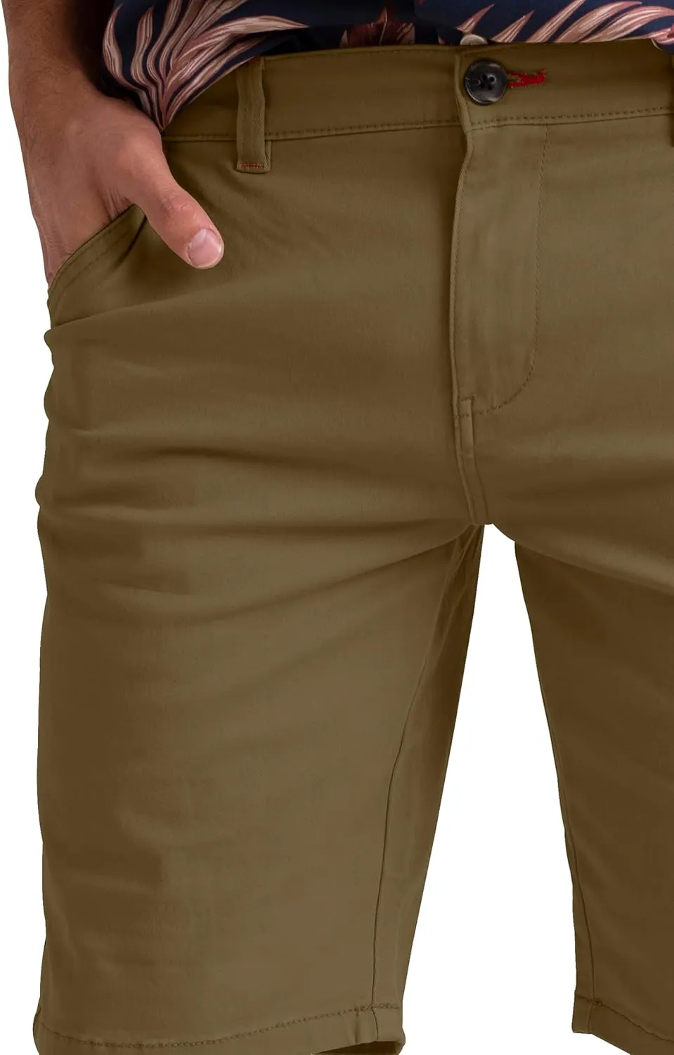 Mens Stretch Chino Casual Slim Fit Golf Summer Beach Comfort Stretch Shorts Half Pants