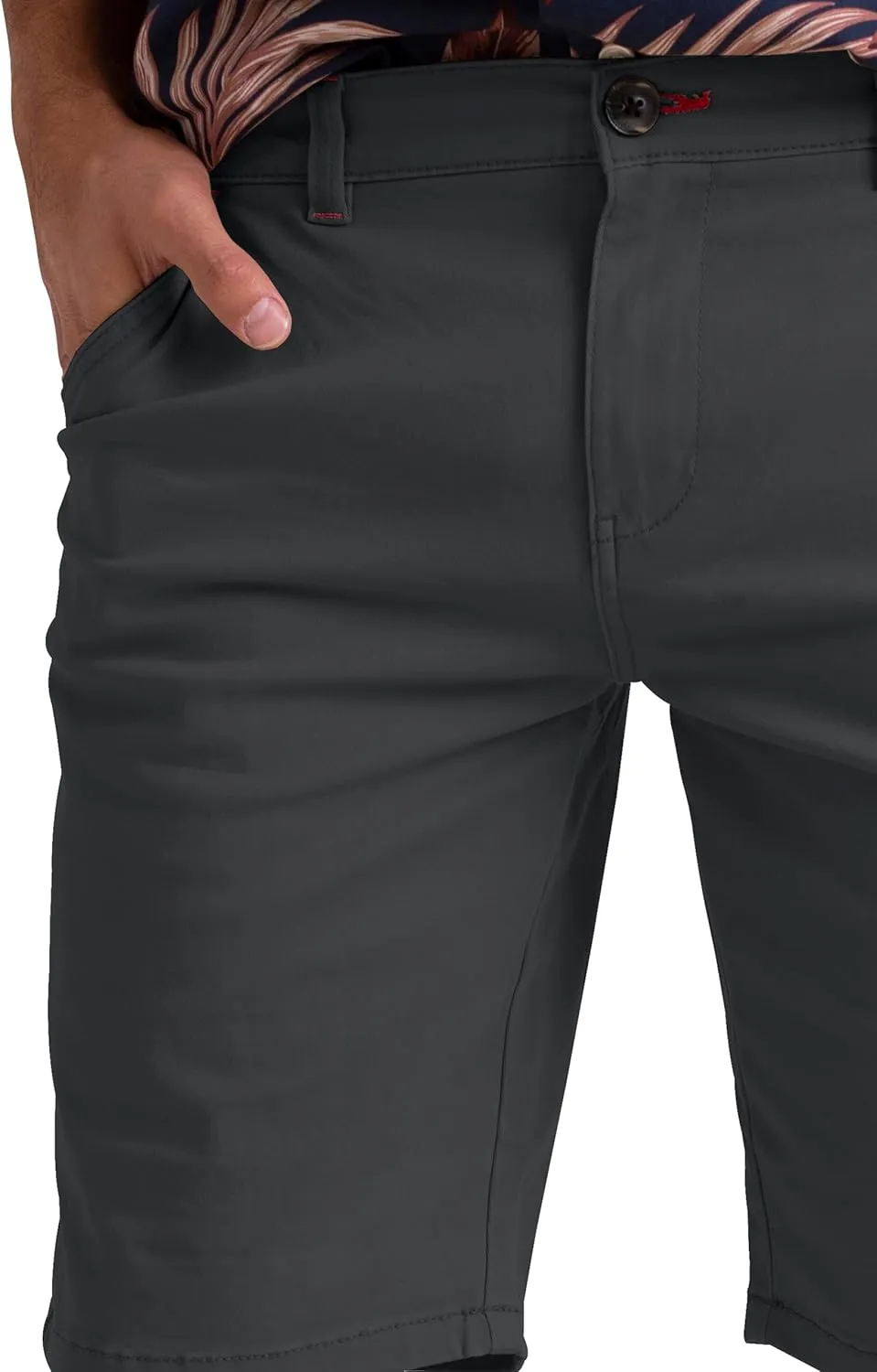 Mens Stretch Chino Casual Slim Fit Golf Summer Beach Comfort Stretch Shorts Half Pants