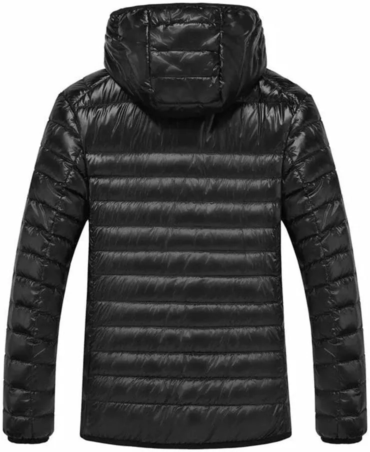 Men's Ultralight Packable Hooded Down Jacket Puffer Down Coats