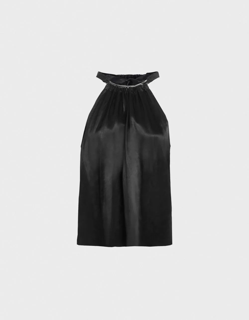 Metallic Detail Sleeveless Top
