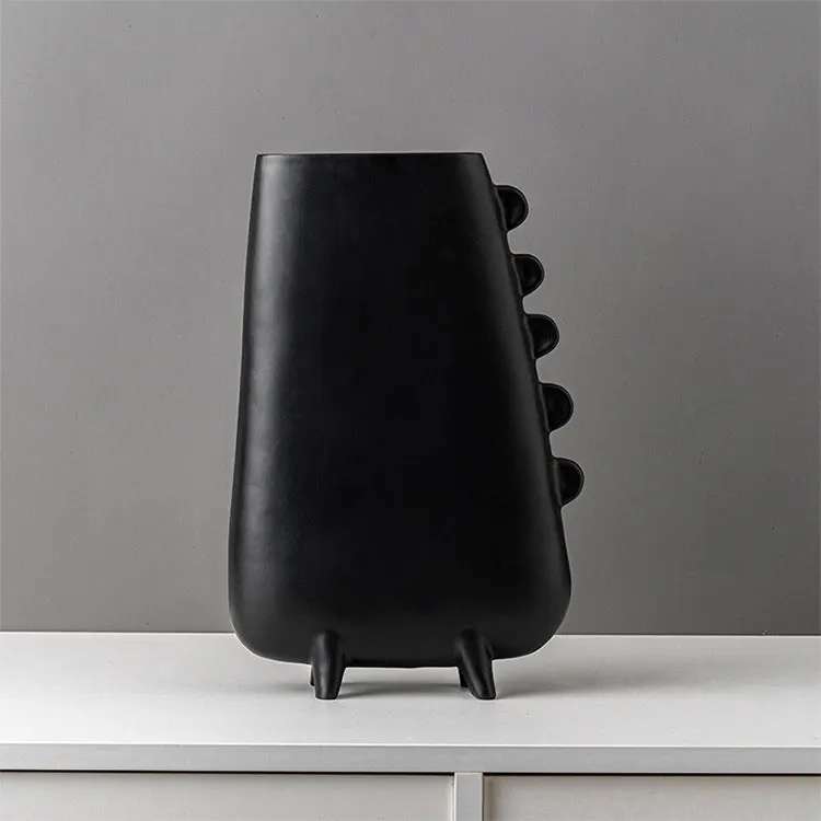 Minimalist Black & White Ceramic Table Vase