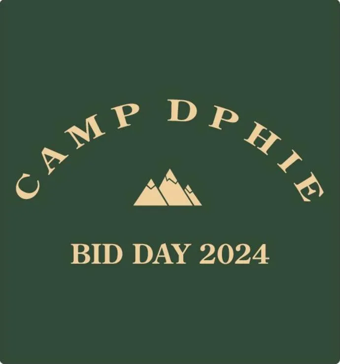 Minimalist Mountain Tops Bid Day Shirt