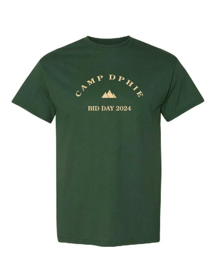 Minimalist Mountain Tops Bid Day Shirt