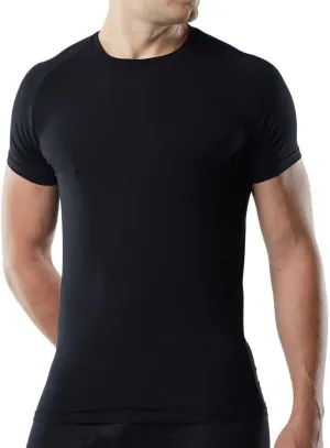 Mr. Davis Men's Bamboo Viscose Traditional Cut Crew Neck Undershirt - Stylish Crew Neck Undershirts for a 3 Pack