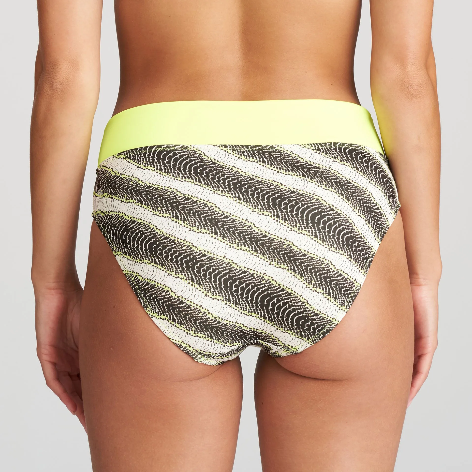 MURCIA Padded Top & Fold Bottom Bikini in Yellow Flash
