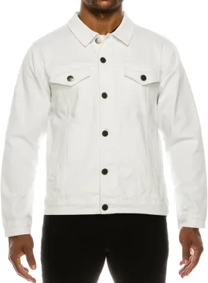 NE PEOPLE Men's Casual Denim Jacket - Button Down Long Sleeve Cotton Classic Jen Trucker Outerwear with Pockets