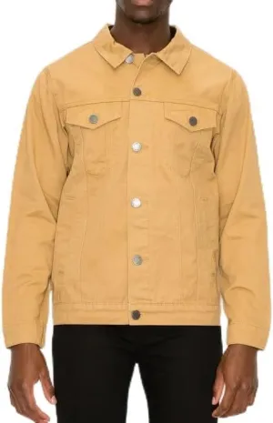 NE PEOPLE Men's Casual Denim Jacket - Button Down Long Sleeve Cotton Classic Jen Trucker Outerwear with Pockets