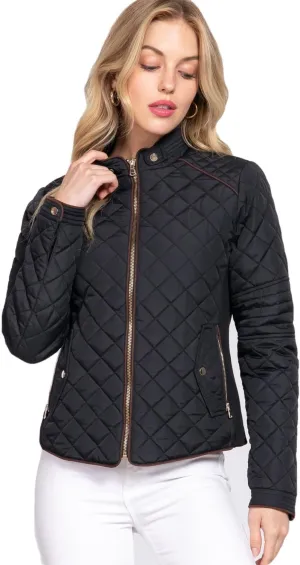 NE PEOPLE Womens Lightweight Quilted Zip Jacket (S-3XL)