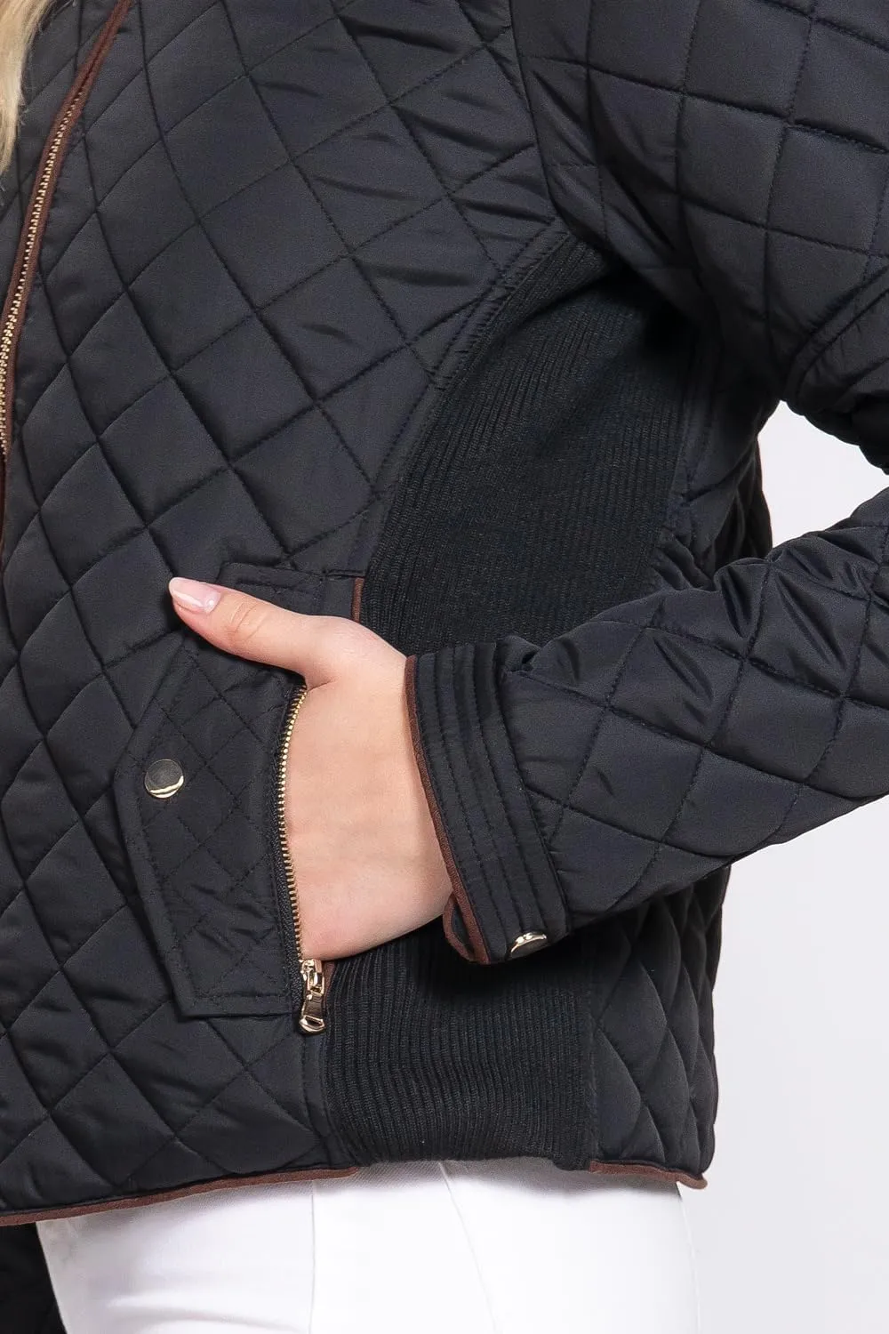 NE PEOPLE Womens Lightweight Quilted Zip Jacket (S-3XL)