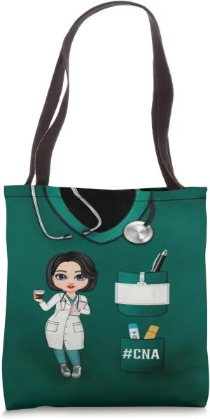 Nurse Life - CNA - Lady - Nursing - Doctor Coats Tote Bag