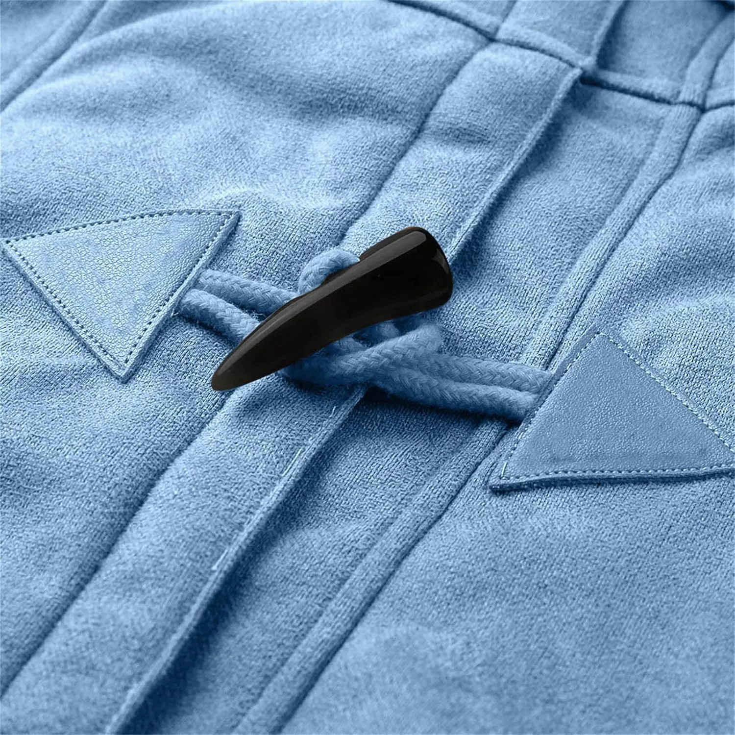 oiangi Winter Coats for Women Plus Size Warm Sherpa Fleece Lined Distressed Jackets Hooded Parka Suede Pea Coat Outerwear