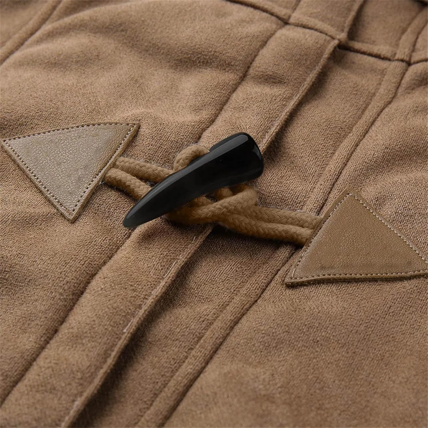 oiangi Winter Coats for Women Plus Size Warm Sherpa Fleece Lined Distressed Jackets Hooded Parka Suede Pea Coat Outerwear