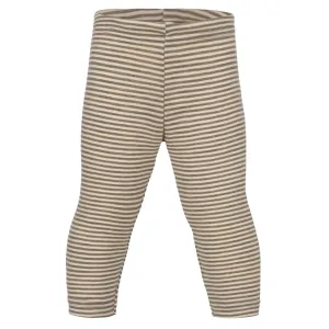 Organic Wool Leggings - Walnut/Natural - 3m-2y