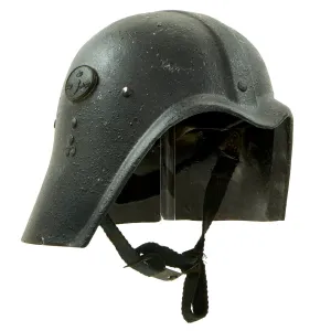 Original Iraqi Fedayeen Helmet with Intact Saddam Badge, Liner & Chinstrap - Operation Iraqi Freedom Bringback OIF