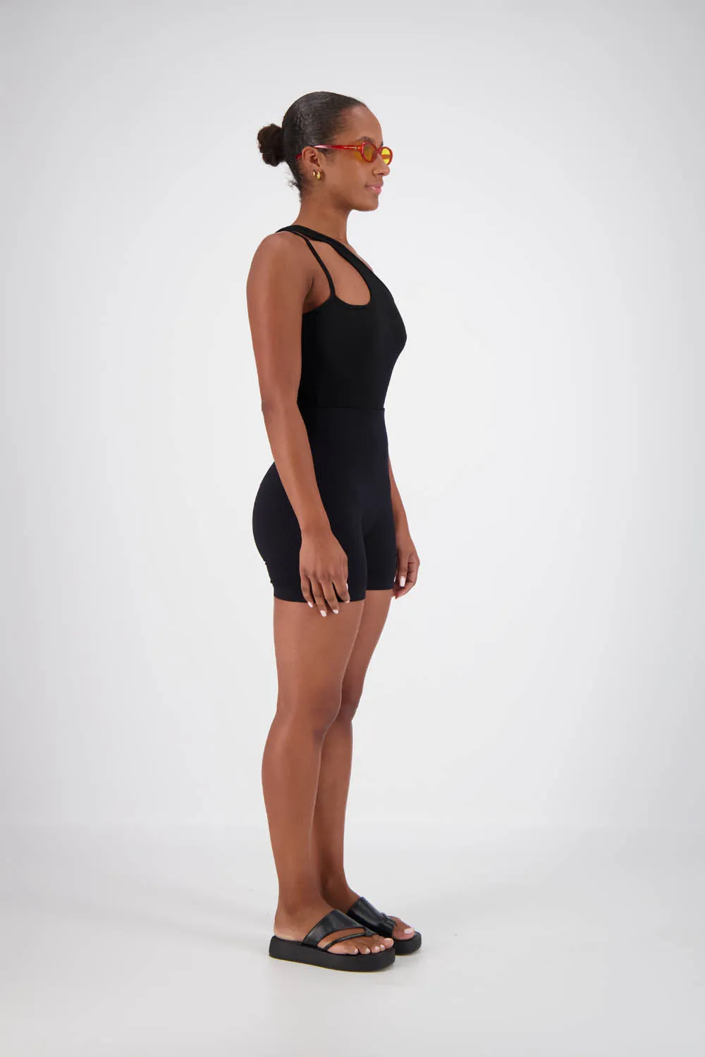 Panza Bodysuit Black