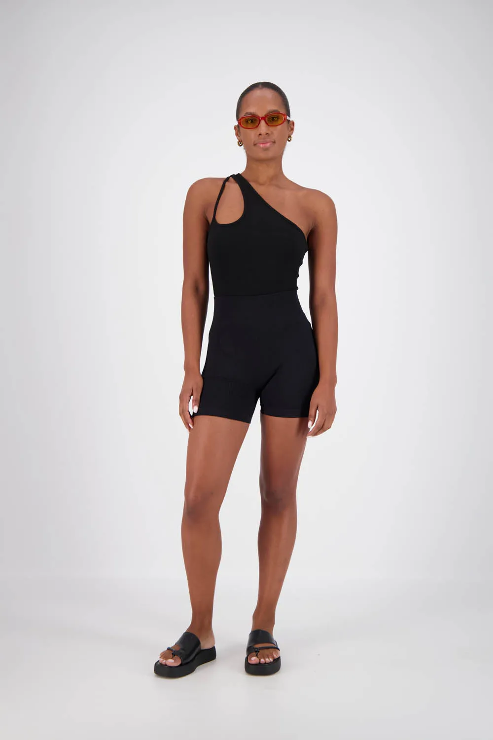 Panza Bodysuit Black