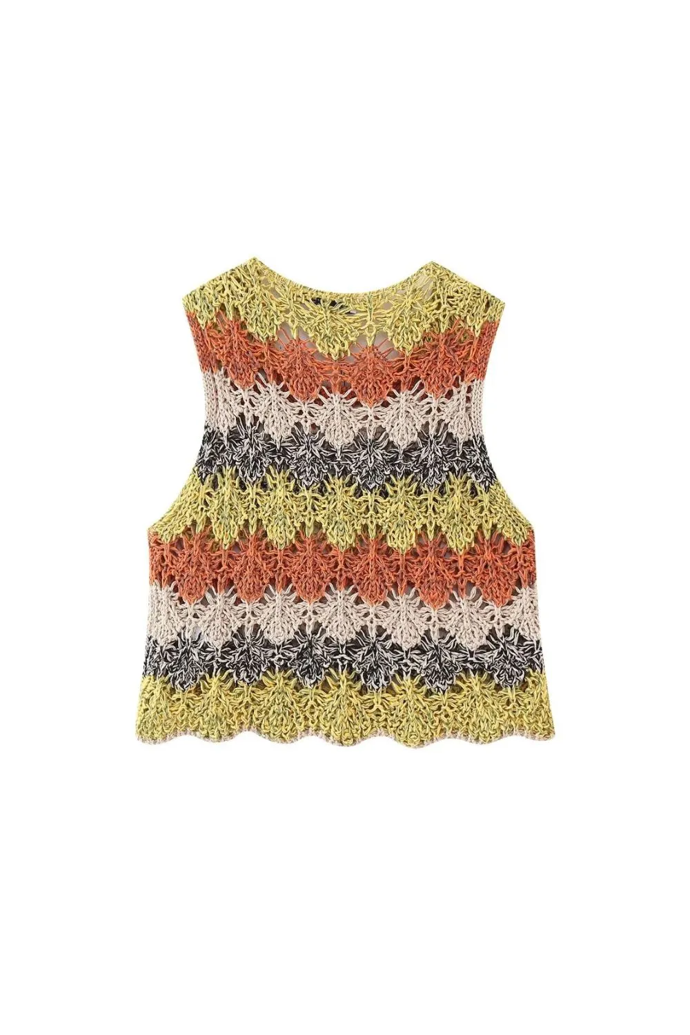 'Piper' Minimalist Lace-Up Knit Vest