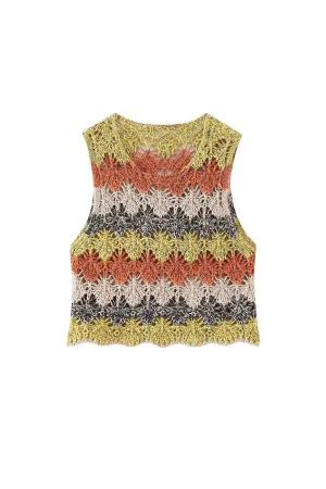 'Piper' Minimalist Lace-Up Knit Vest