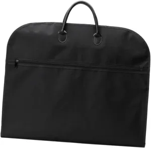 PRETYZOOM Garment Bags for Travel Oxford Material Sturdy Suit Bag Foldable Black for Business Suit Protection