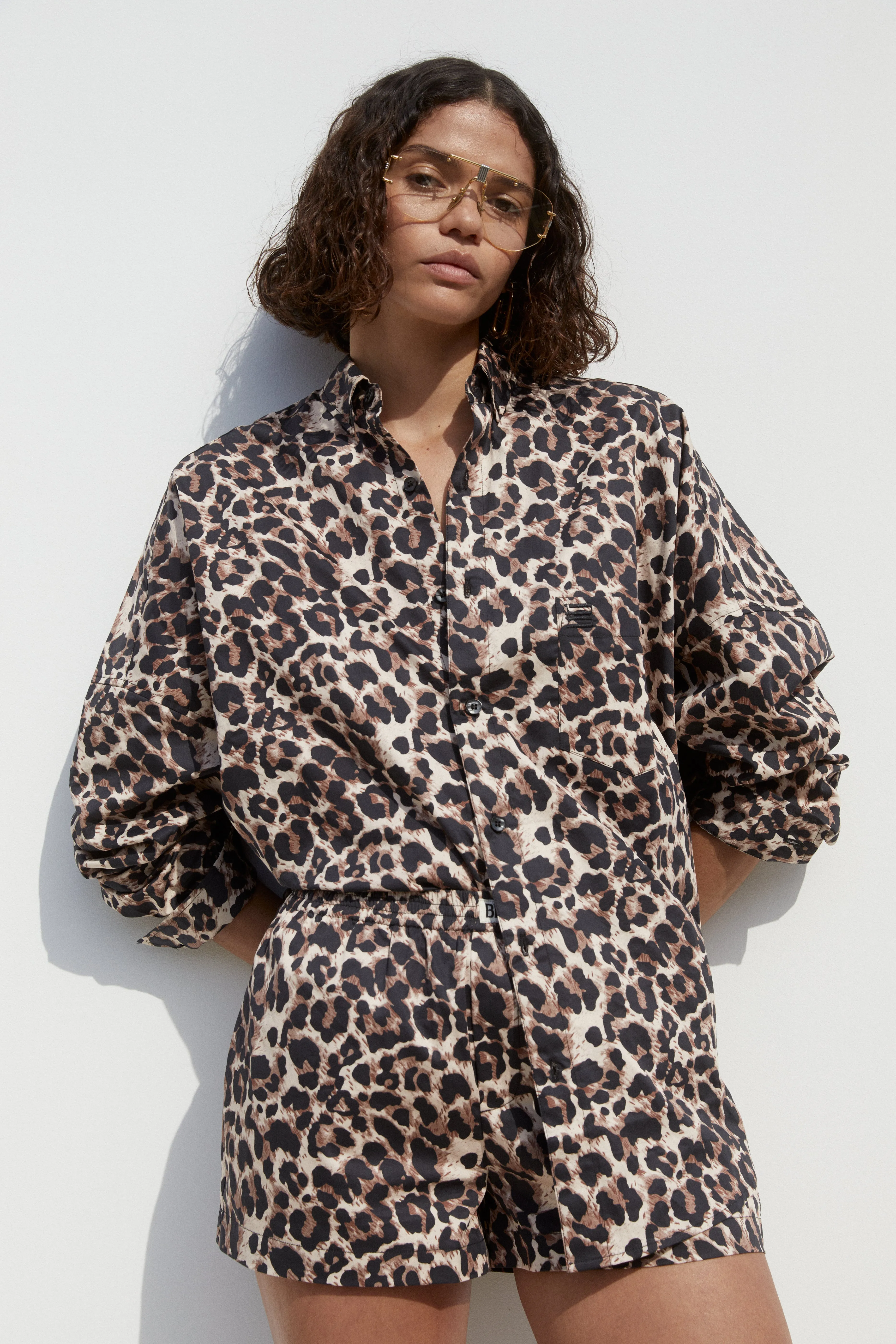 RACHEL SHORTS LEOPARD