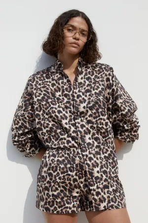 RACHEL SHORTS LEOPARD
