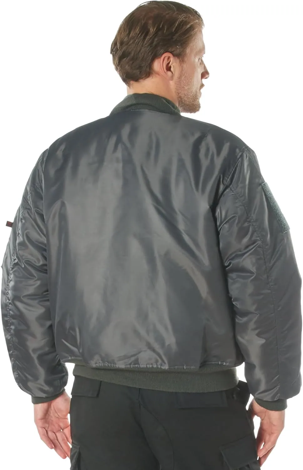 Rothco Flight Jacket with Patches - Classic Cold Weather Bomber Jacket with Morale Patches Included