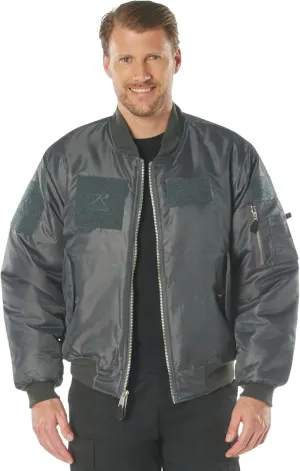Rothco Flight Jacket with Patches - Classic Cold Weather Bomber Jacket with Morale Patches Included