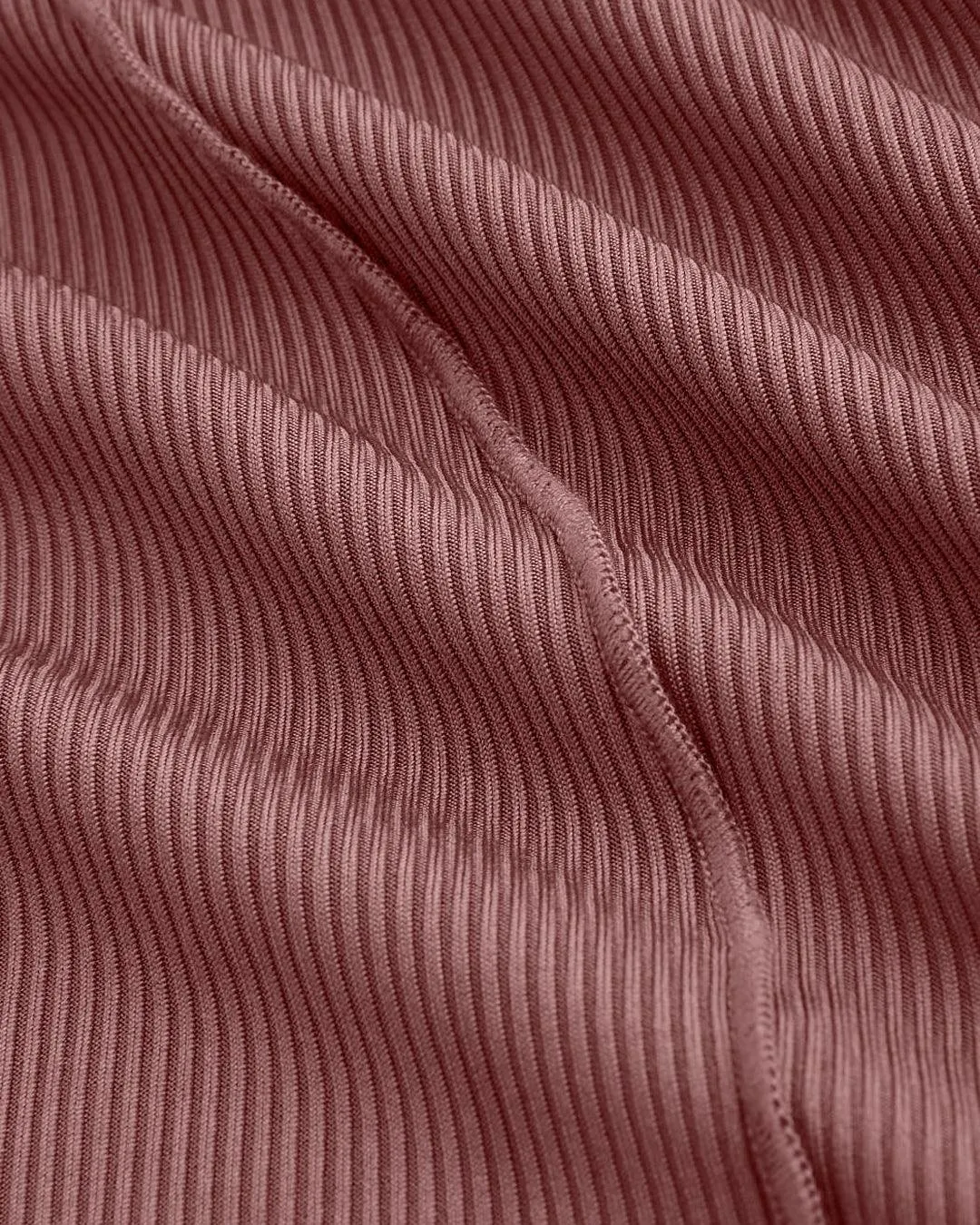Round Neck Front Button Short Sleeve Dusty Pink T-shirt