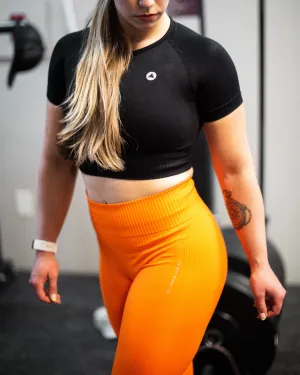 Sol Ribbed Crop – Twilight Black