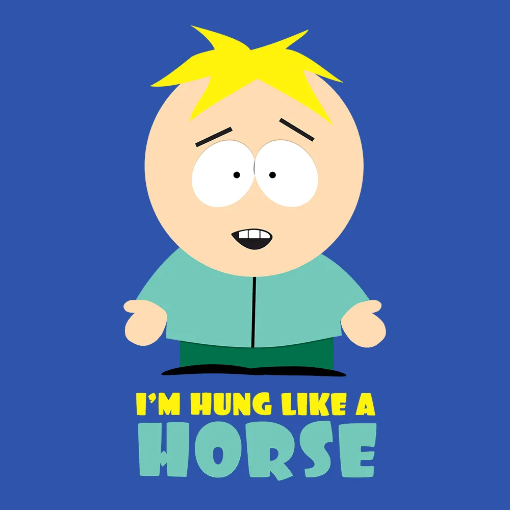 South Park Butters Hung Like a Horse Adult Tank Top