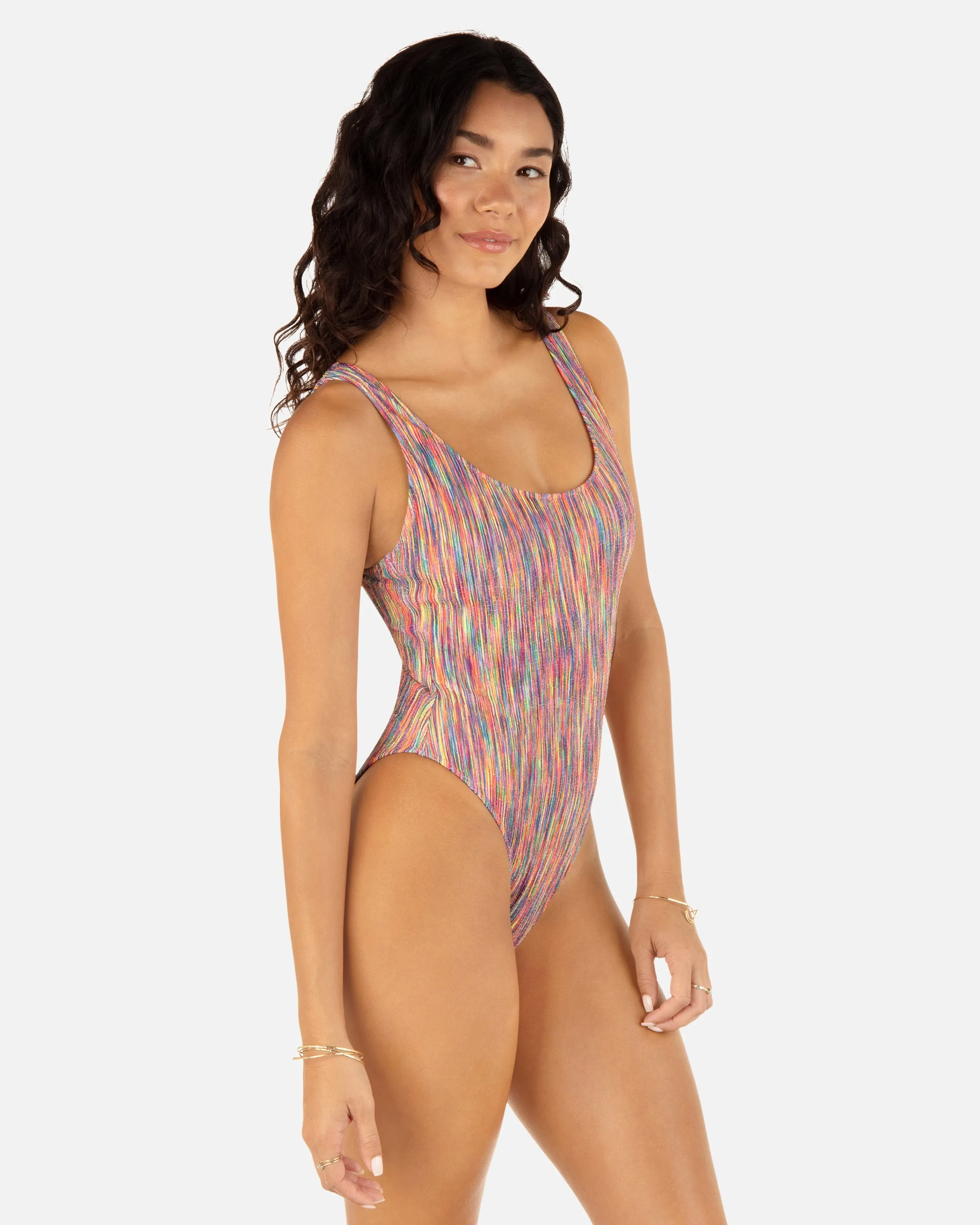 Spacedye Scrunch Cheeky One Piece