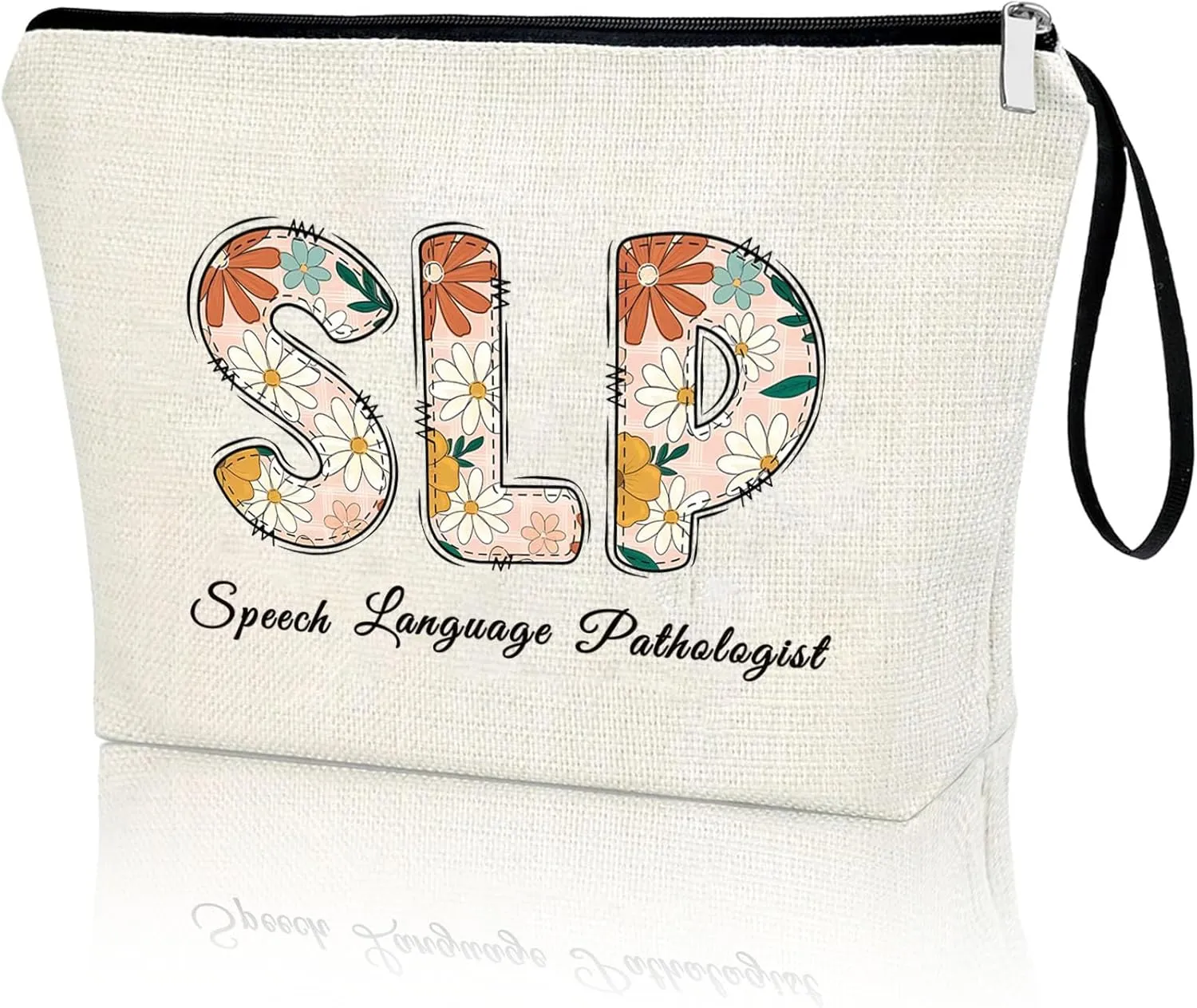 Speech Therapy Gift Bag, Gift For Speech Therapist Communication SLP Speech Language Pathologist Personalized Slp Nurse Present Makeup Bag Cosmetic Case For Women Travel Vacation Zipper Organize Pouch