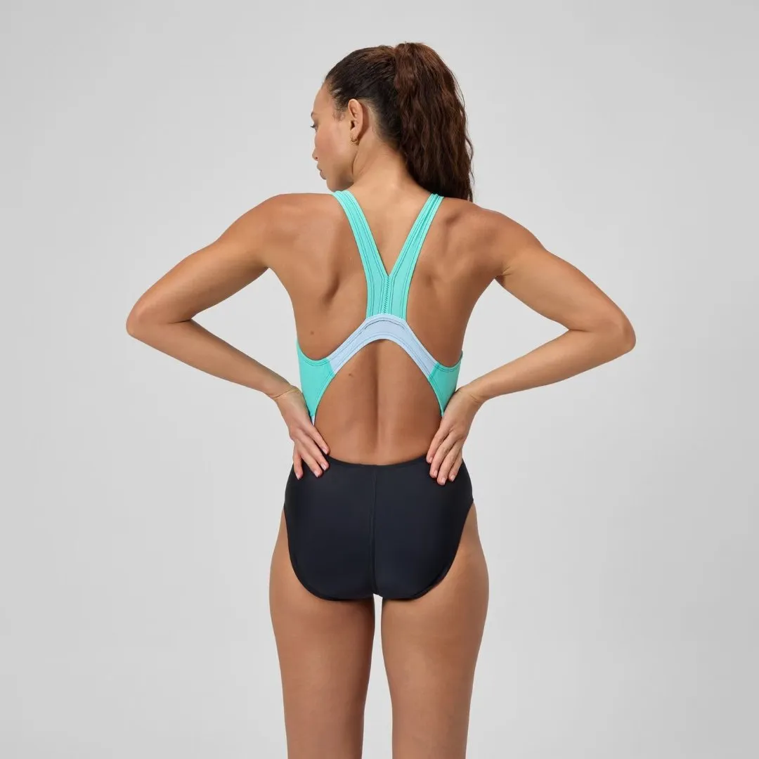 Speedo Women's Quantum Fusion Splice One Piece Swimsuit