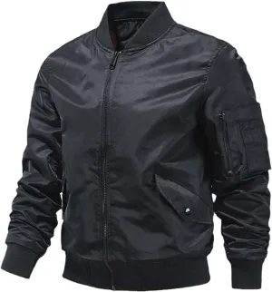 Spring Men's Jacket Outwear Cotton Padded Pilot Army Coat Varsity Windrunner