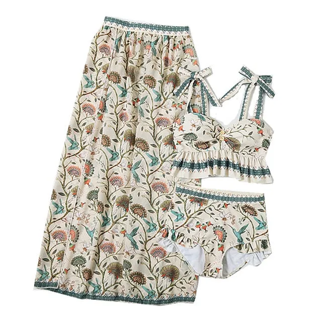 STAERK korean asian bikini set swimsuit Spring ladies bathing Swimming swimwear ladies Women's bathing suits Backless Vintage