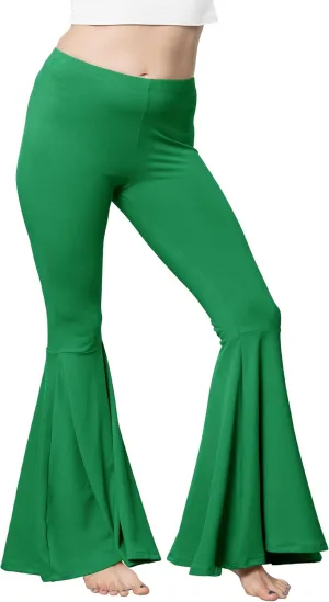 STRETCH IS COMFORT Womens Plus Size Oh So Soft Pull On Stretchy Bell Bottom Flare Pants| XL-7X