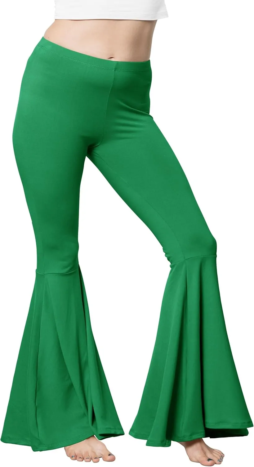 STRETCH IS COMFORT Womens Plus Size Oh So Soft Pull On Stretchy Bell Bottom Flare Pants| XL-7X