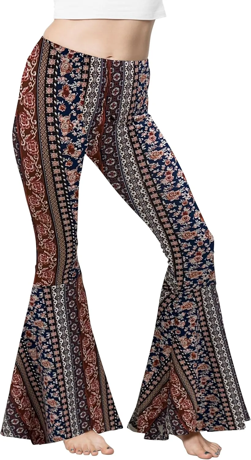 STRETCH IS COMFORT Womens Plus Size Oh So Soft Pull On Stretchy Bell Bottom Flare Pants| XL-7X